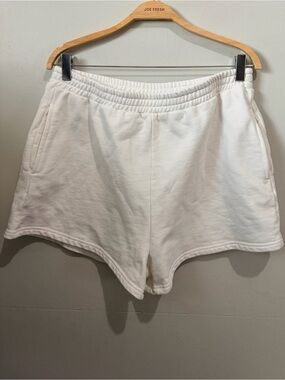 Parke Official Lounge Sweatshorts L/XL White Heritage Terry Boxer Shorts